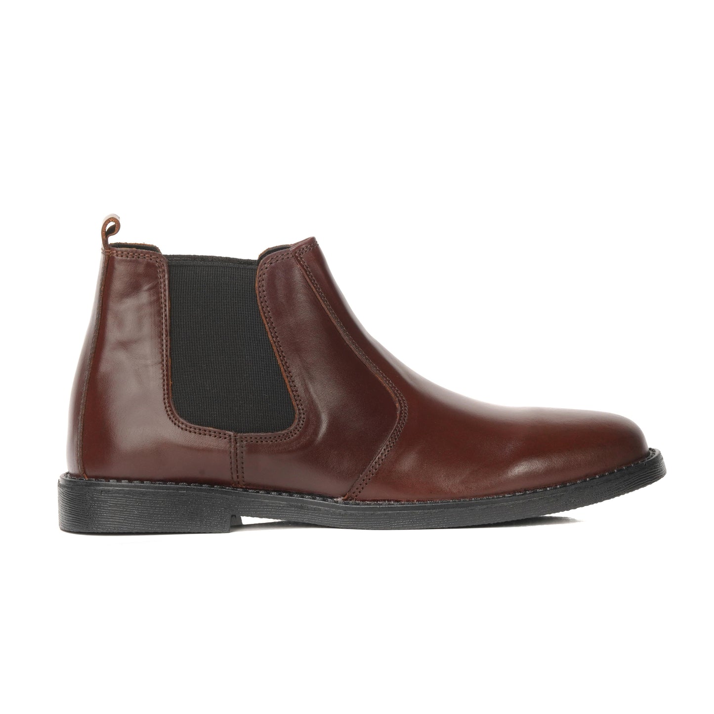 8010-Maroon Cow Leather Chelsea boots