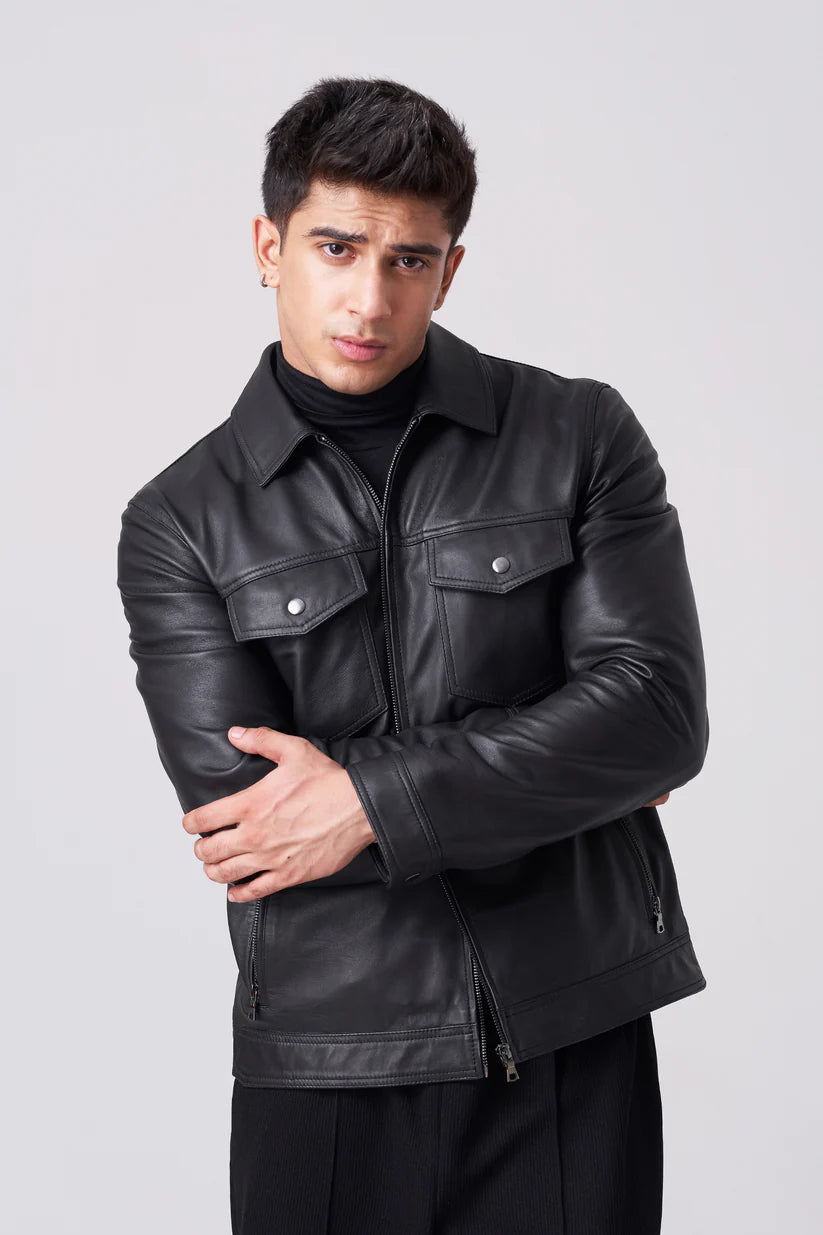 Trucker Leather Jacket