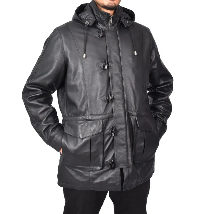 Duffle Leather Jacket