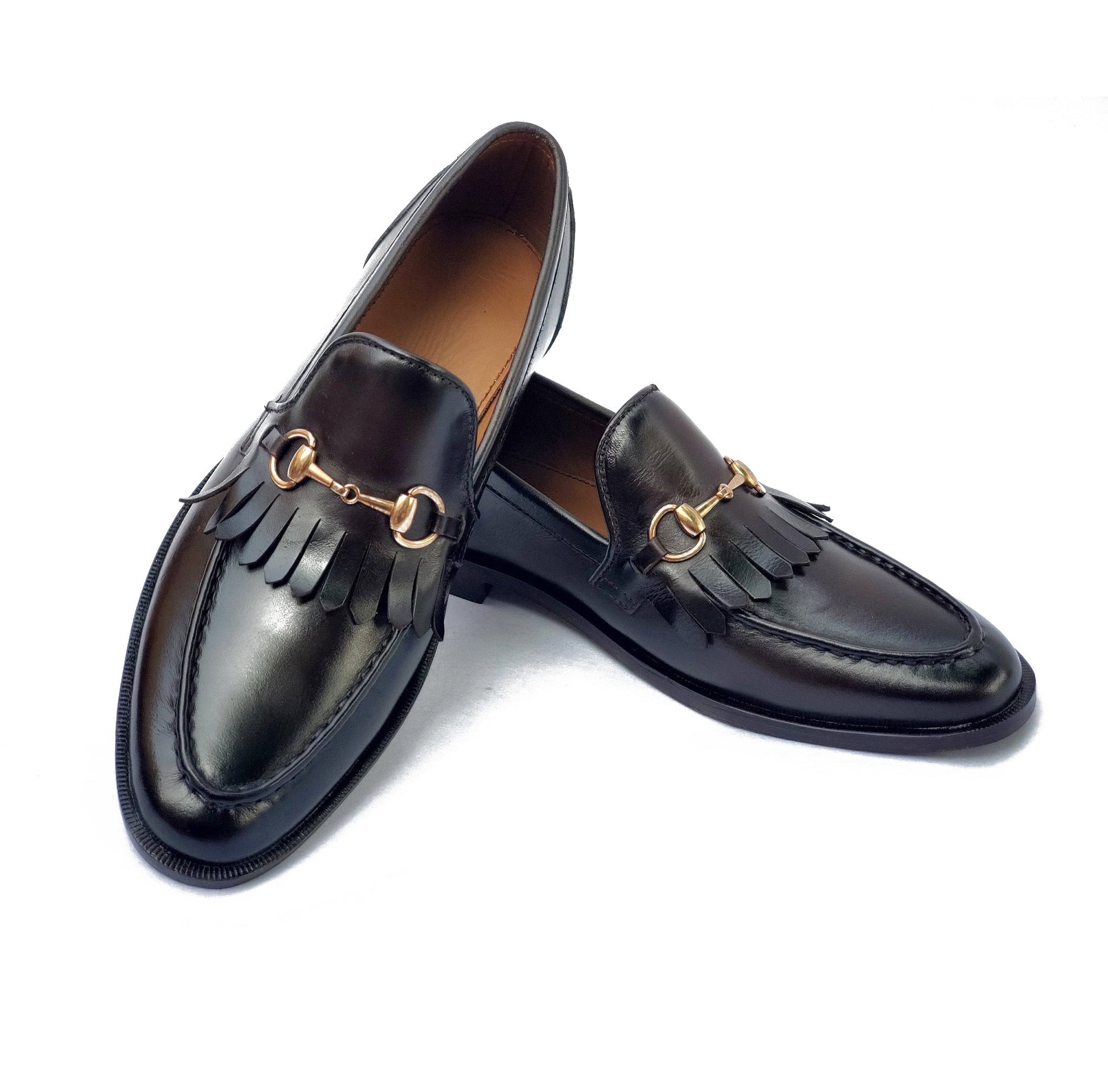 9001-Beard Cow Leather Formal Two Tone Style - DeVogue