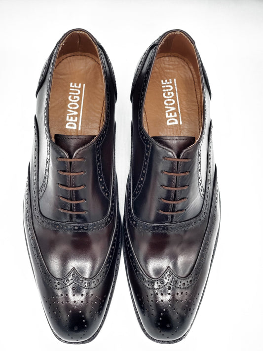 Royal Two Tone Brogue laced shoe - DeVogue