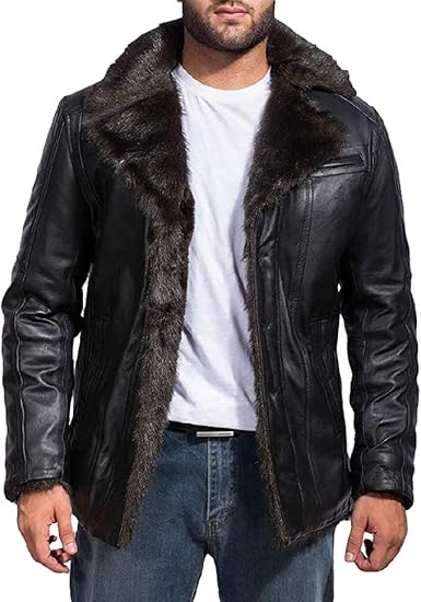 Aviator Bomber Leather Jacket