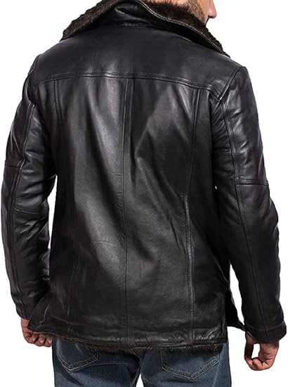 Aviator Bomber Leather Jacket