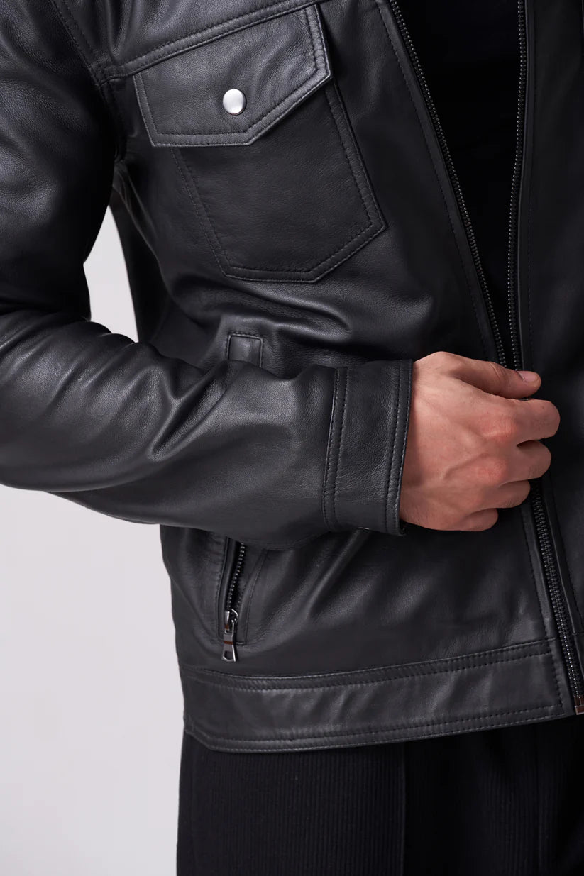 Trucker Leather Jacket