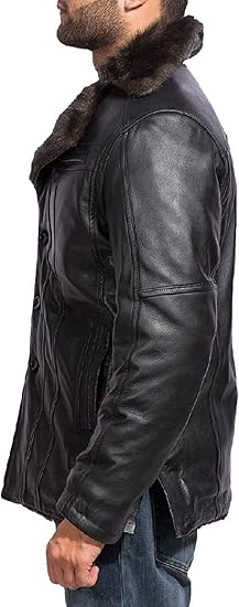 Aviator Bomber Leather Jacket