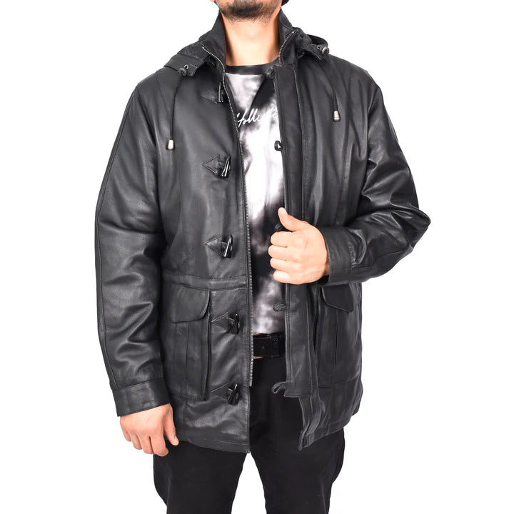 Duffle Leather Jacket