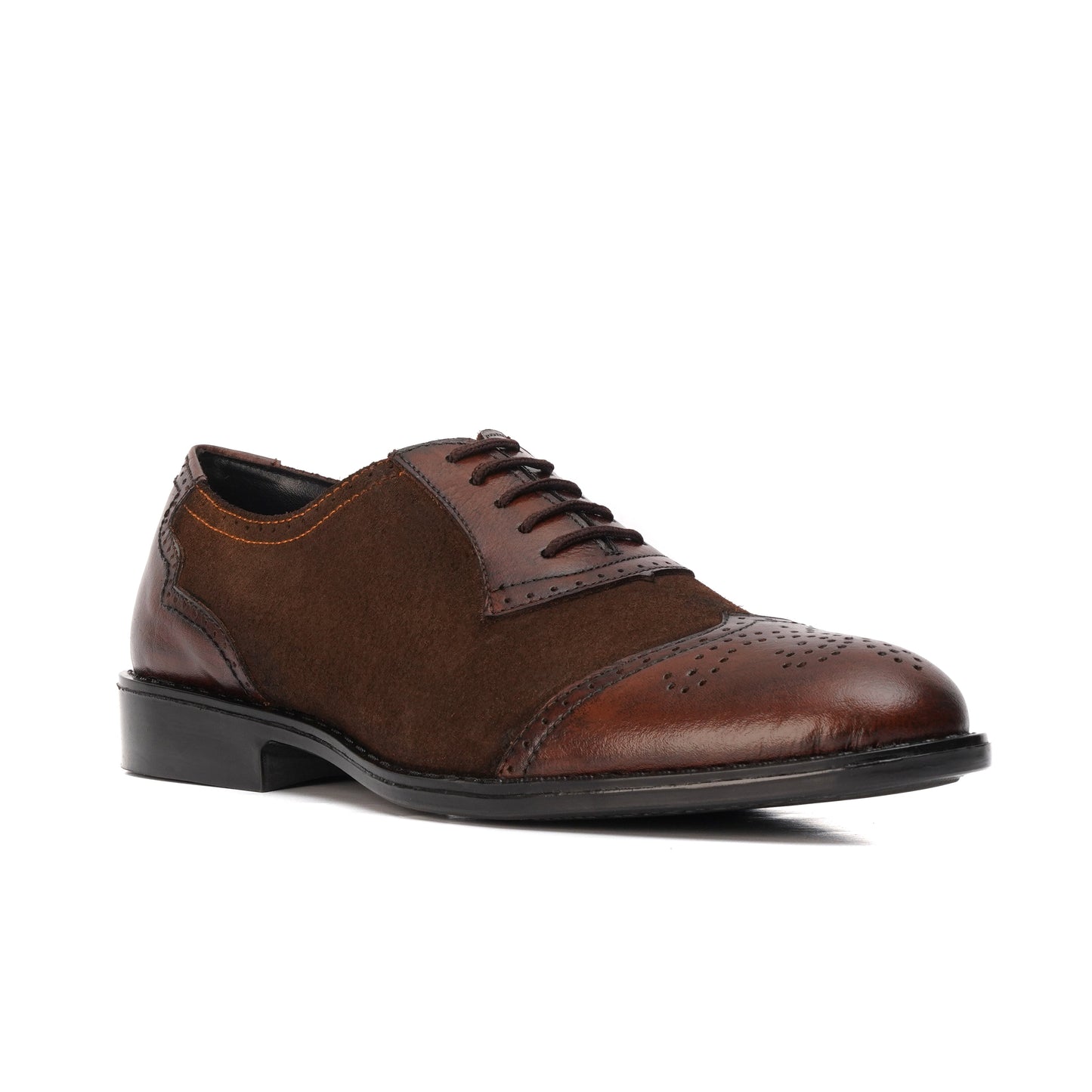 ST-02-Brown Cow Leather Loafers Rubber sole - DeVogue