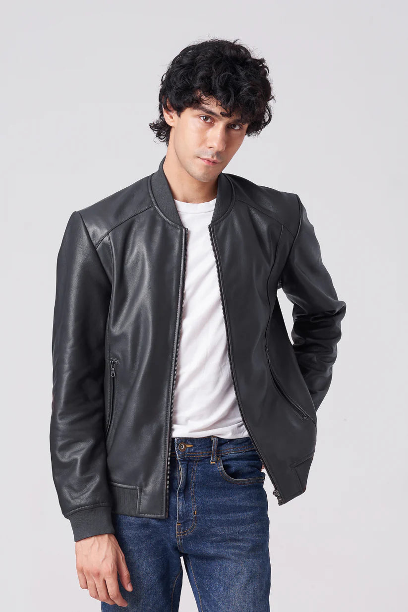 Bomber Leather Jacket