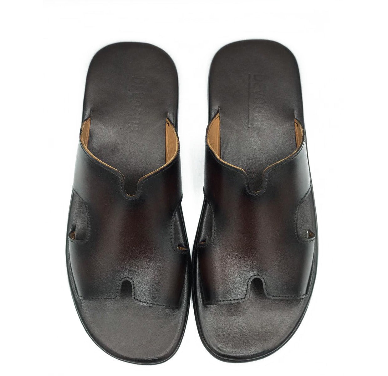 SKU: R-406-Brown Premium Quality Chappal Pure Cow Leather Shoes Trending shoes - DeVogue