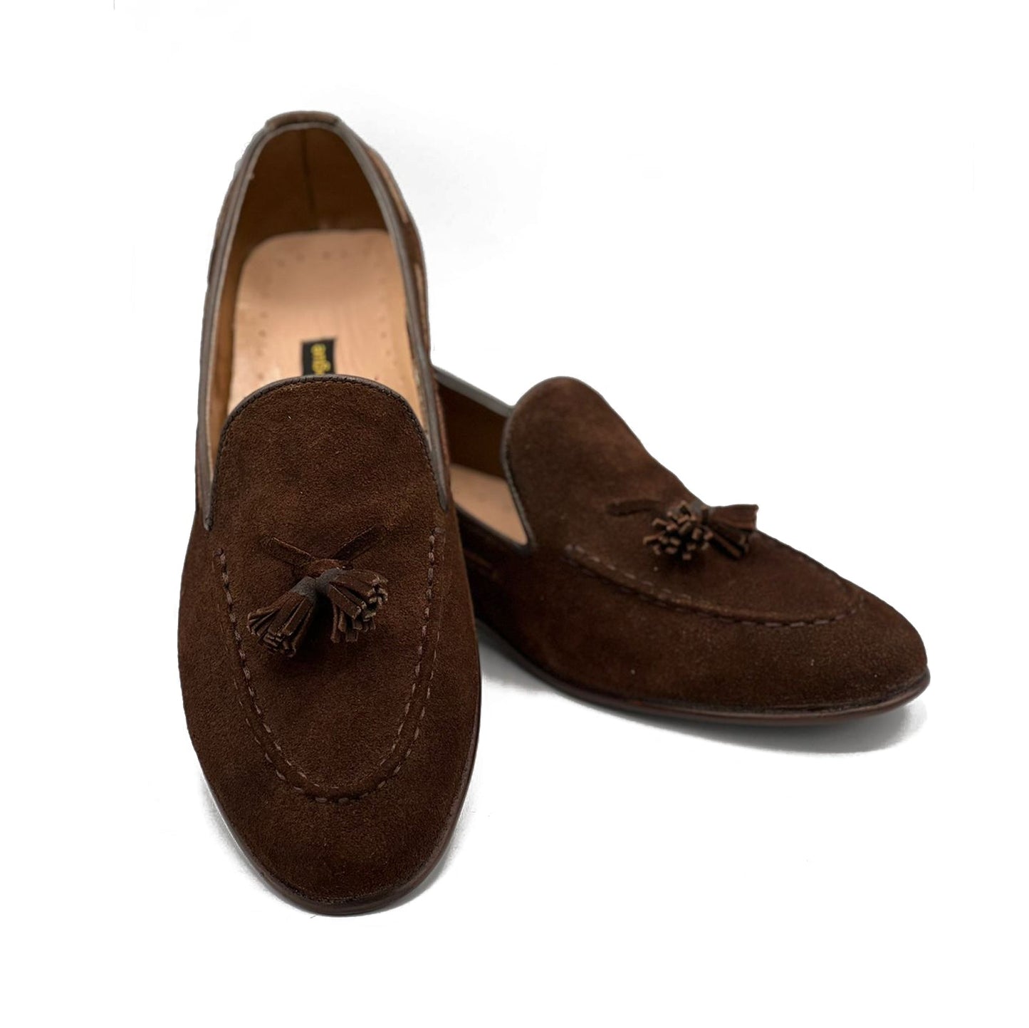 SKU: 8001-Brown Suede Shoes Formal - DeVogue