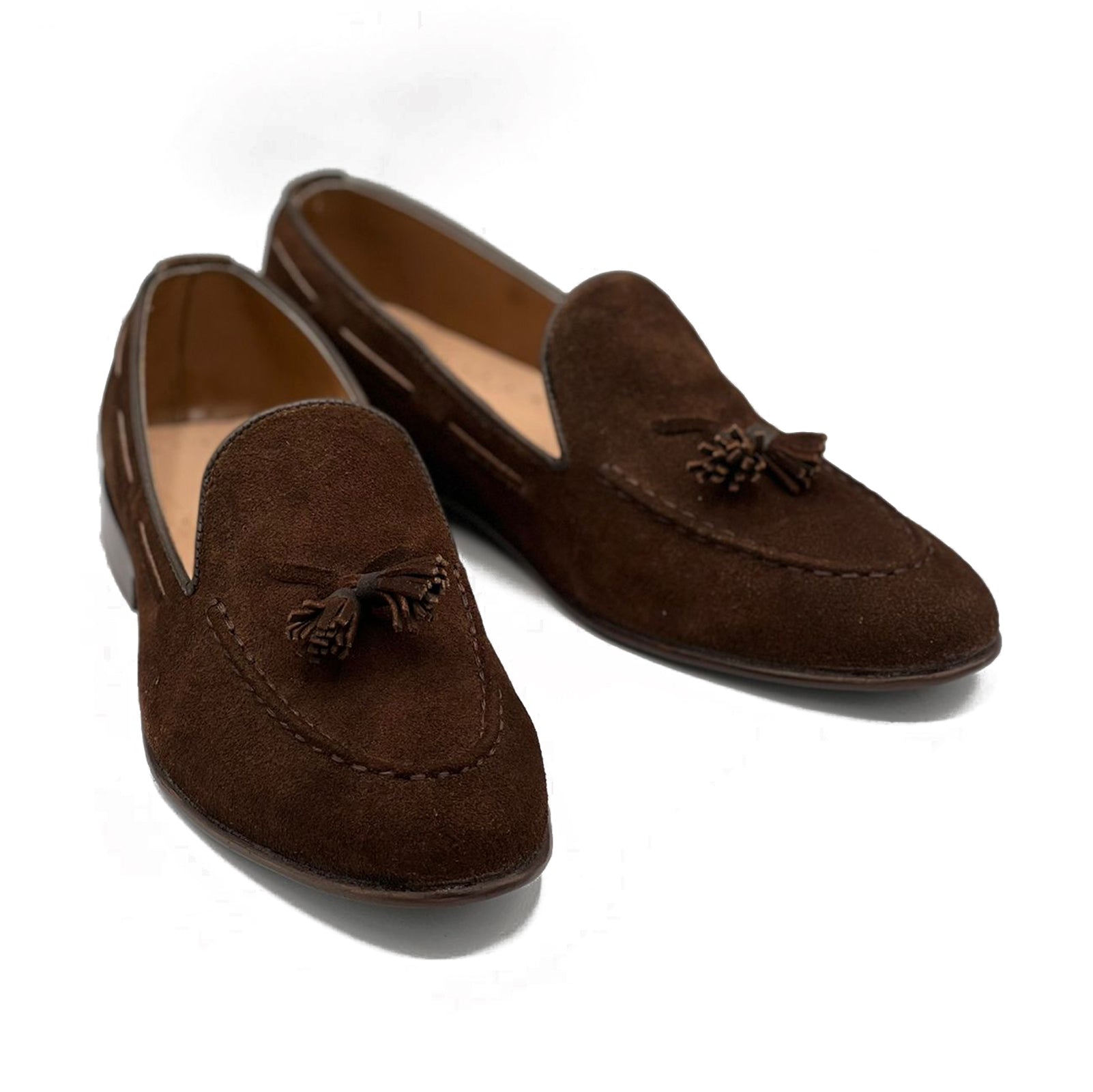 SKU: 8001-Brown Suede Shoes Formal - DeVogue